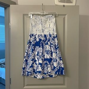 Lilly Pulitzer Strapless Ferris Dress Size 4